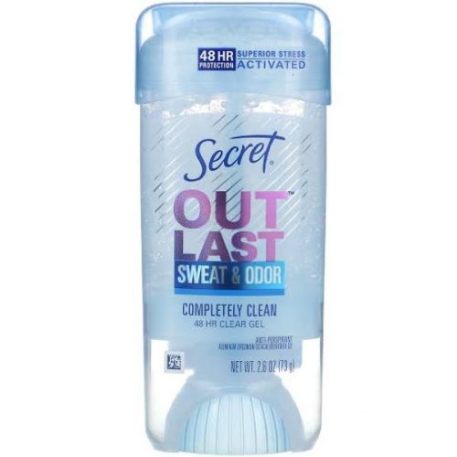 Secret Outlast Gel Deodorant and Antiperspirant - Completely Clean 2.6oz